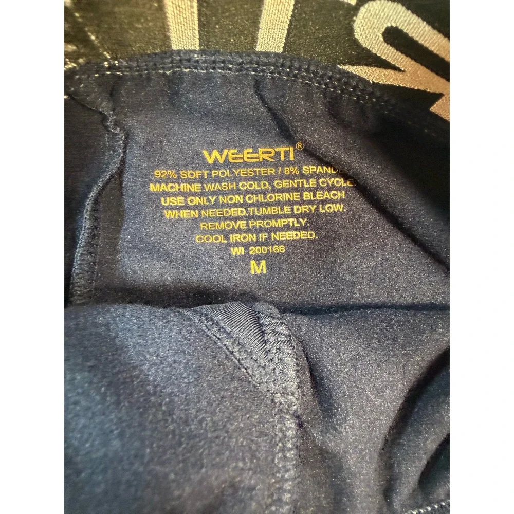 WEERTI Mens Thermal Compression Leggings Navy Blue Base Layer Size M‎